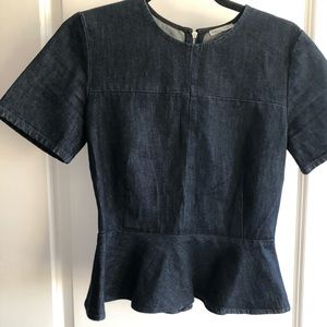 Gap Denim peplum Top